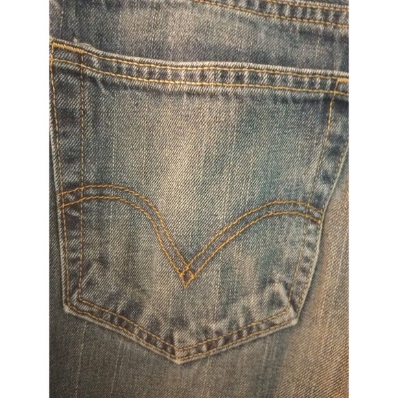 Levis 569 Jeans Misses 16S Light Blue Loose Straight Fit Used Vintage Red Tag - Picture 4 of 8